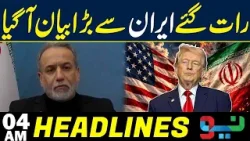Late Night Big Statement Came | Headlines 04AM | NEO News