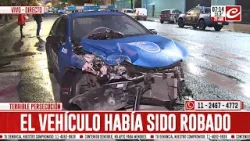 Impresionante choque entre patrullero y automóvil en Barracas