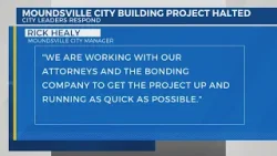 Moundsville City Building construction stopped due to bankruptcy of construction company