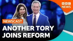 Ex-Tory Home Secretary Suella Braverman defects to Reform | BBC Newscast