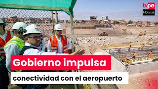 Gobierno supervisa avance del puente Santa Rosa y obras en el río Rímac