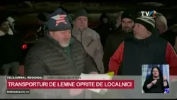 Drumul camioanelor încărcate cu lemne a fost întrerupt în satul Var #StiriRegionale @TVRTM