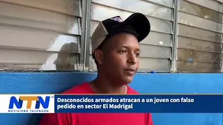 Armed suspects rob young man using fake delivery order in El Madrigal sector