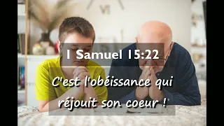 1 Samuel 15:22 - Obedience Rejouices His Heart! - VERSE OF THE DAY - Prophet Elisée Kouakou