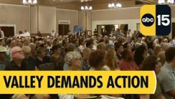 Hundreds of Valley residents press political candidates for action ahead of midterm elections