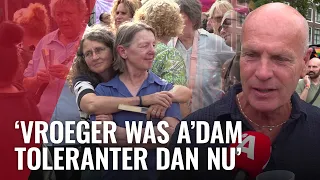 Honderden 65-plussers op Nieuwmarkt voor Senior Pride