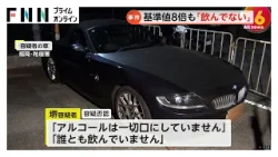 「誰とも飲んでいません」基準値8倍超のアルコール検出…福岡・宗像市の63歳医師を酒酔い運転容疑で現行犯逮捕（2026年02月24日）