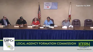 Kern County Local Agency Formation Commission (LAFCo), September 16, 2026