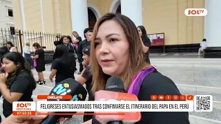 Chiclayo: feligreses entusiasmados tras confirmarse el itinerario del Papa en el Perú