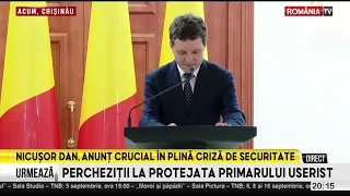 Nicușor Dan, message from Chișinău regarding the drone threat and the war in Ukraine