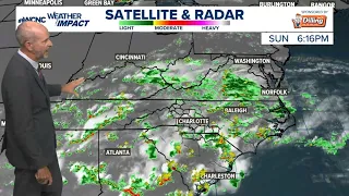 FORECAST: Scattered storms and downpours tonight