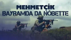 Vatan nöbetinde bayramlaşma