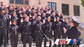Kansas City Police Department welcomes 42 new police officers in one of its largest classes since...