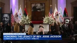 Dignitaries pay respects to Rev. Jesse Jackson on 1st day of visitation at Rainbow PUSH in Chicago
