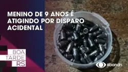 Menino de 9 anos é atigindo por disparo acidental