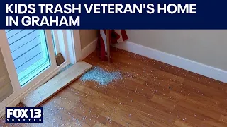 Kids trash veteran's home during party in Graham | FOX 13 Seattle