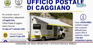 CAGGIANO UPDATE: MOBILE POST OFFICE OPERATIONAL AS OF TODAY