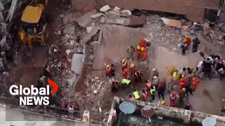 Building housing students collapses in India, at least 3 dead, several missing