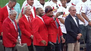 Yadier Molina, Albert Pujols enjoy special day together at their induction into Cardinals Hall of Fa