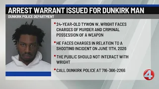 Arrest warrant issued for Dunkirk man