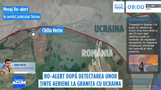 Alertă aeriană în județul Tulcea. MApN: Ținte aeriene detectate în apropierea graniței cu Ucraina