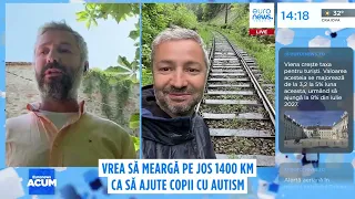 Costin Ciobanu vrea să meargă pe jos 1.400 km ca să ajute copiii cu autism
