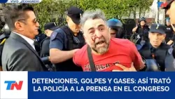 CONGRESO I Así detuvo la policía a un camarógrafo: a un periodista de TN le quitaron el celular