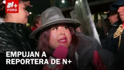 N+ reporter shoved during scuffle between police and IMSS protesters