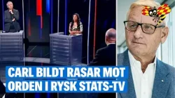 Carl Bildt rasar mot rysk stats-tv: ”Fruktansvärt”