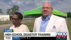 West Florida High School students demonstrate disaster response skills