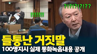 Yoon Suk-yeol and Kim Yong-hyun Flustered After Reveal of Actual Call Recording Regarding Order f...
