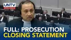 FULL: Closing statement of  the prosecution during the confirmation of charges hearing of FPRRD