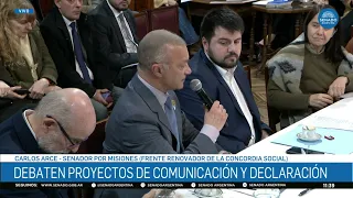 SENADOR CARLOS ARCE - COMISIÓN DE MEDIOS 08-07-26