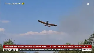 ΑΜΕΣΗ ΚΙΝΗΤΟΠΟΙΗΣΗ ΓΙΑ ΠΥΡΚΑΓΙΕΣ ΣΕ ΠΛΑΤΑΡΙΑ ΚΑΙ ΝΕΑ ΣΑΜΨΟΥΝΤΑ