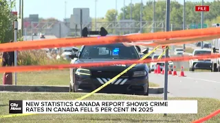 Crime rates across Canada fell by 5 percent in 2025: Statistics Canada