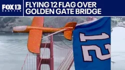 Seahawks fans aim to fly massive ‘12’ flag over Golden Gate Bridge | FOX 13 Seattle Seahawks fans aim to fly massive ‘12’ flag over Golden Gate Bridge | FOX 13 Seattle