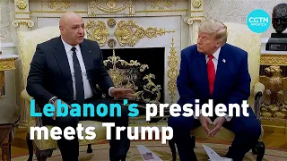 Lebanese President Joseph Aoun meets Trump at the White House