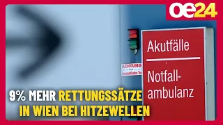 9% mehr Rettungssätze in Wien bei Hitzewellen