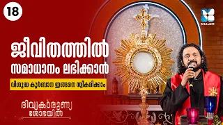 വിശുദ്ധ കുർബാനയിലൂടെ ലഭിക്കുന്ന അനുഗ്രഹങ്ങൾ | DIVYAKARUNYA SOBHAYIL EP18 | ADORATION | SHALOM TV