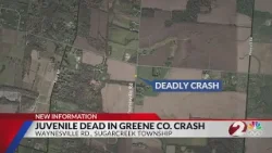 Juvenile dead in Greene County crash