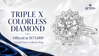 Magnificent Colorless Diamond Ring | Triple Excellent Certified Luxury Jewelry Showcase