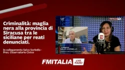 Criminalità: maglia nera alla provincia di Siracusa tra le siciliane per reati denunciati.