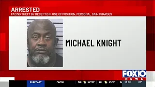 Mobile County man booked on theft by deception, use of position charges