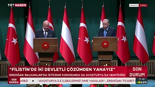Cumhurbaşkanı Erdoğan, Avusturya Başbakanı Stocker ile ortak basın toplantısı düzenledi