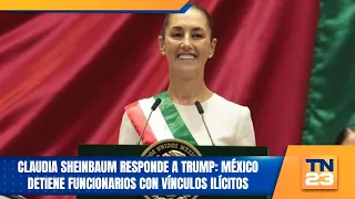 Claudia Sheinbaum responds to Trump: Mexico arrests officials with illicit ties