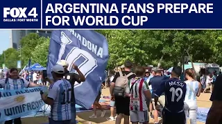 Argentina fans prepare for World Cup match in Texas