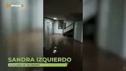 Así reaccionaba Sandra Izquierdo, alcaldesa de Tacoronte, al comenzar a llover con intesidad