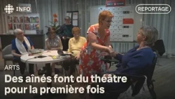 A 100-year-old woman acts in a play for the first time