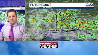 Gulf moisture working its way into area
