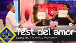 María Pombo y Pablo Castellano se someten al test del amor de Trancas y Barrancas - El Hormiguero María Pombo y Pablo Castellano se someten al test del amor de Trancas y Barrancas - El Hormiguero